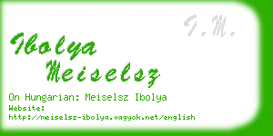 ibolya meiselsz business card